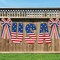 4th of July Bow for Wreath,Patriotic Decor Red White Blue American Flag Tree Topper Bow